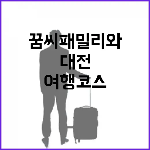 대전 꿈씨패밀리와 떠나는 여행 코스 입상작 발표