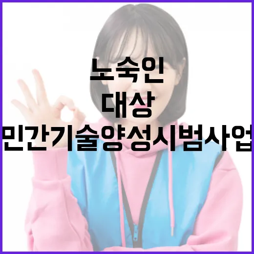 노숙인 대상 민간기술양성 시범사업 참여자 모집
