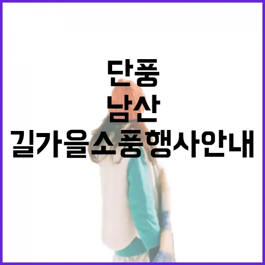 남산 단풍길 가을소풍 행사 안내