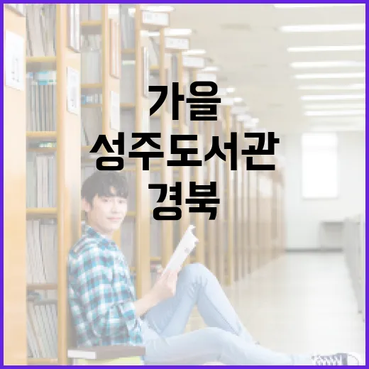 가을 독서 명소, 경북 성주도서관 탐방