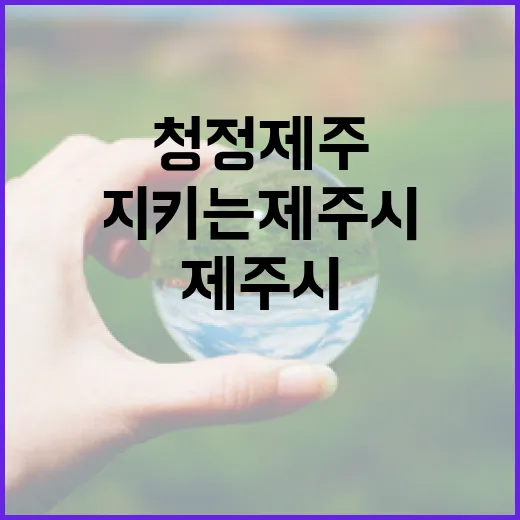 청정 제주 지키는 제주시 오수처리 혁신