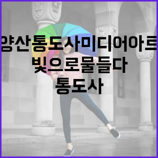 양산 통도사 미디어아트, 인연의 빛으로 물들다