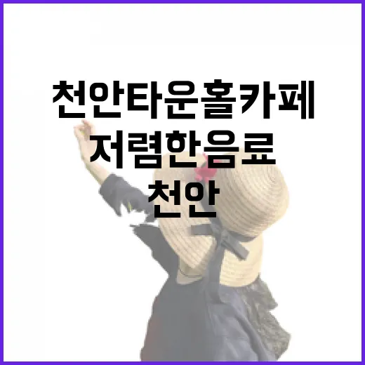 천안 타운홀카페에서 만나는 360도 전망과 저렴한 음료
