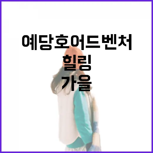 예당호어드벤처, 가을 힐링 명소로 각광