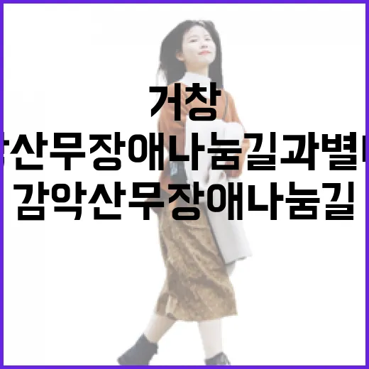 거창 감악산 무장애나눔길과 별바람언덕 풍경