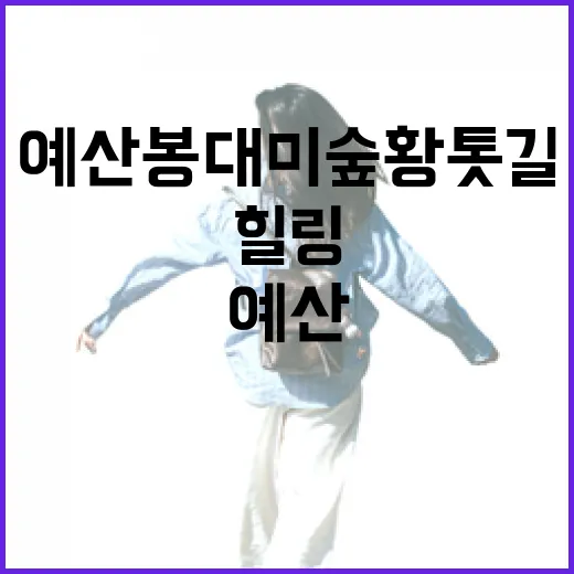 예산 봉대미숲 황톳길 힐링 산책길