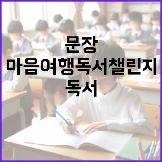 마음여행 독서챌린지, 문장 교환하며 상품권 받자