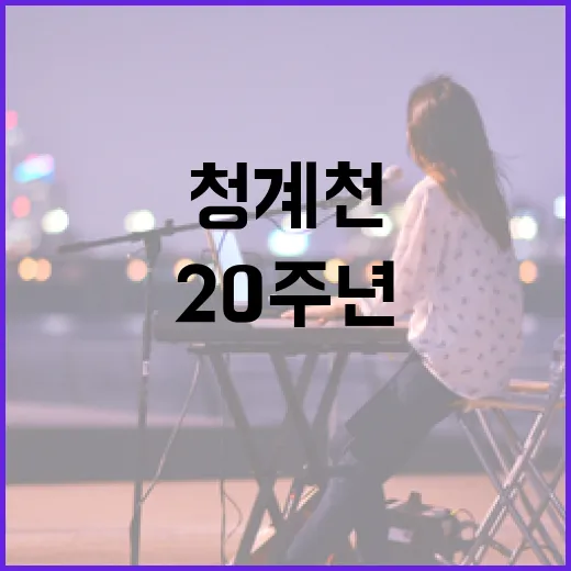 청계천 20주년 빛의 축제 개막