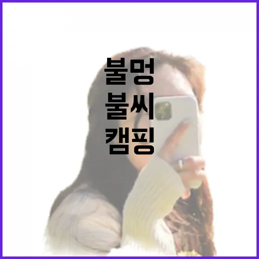 안전한 캠핑, 불멍과 불씨 관리법