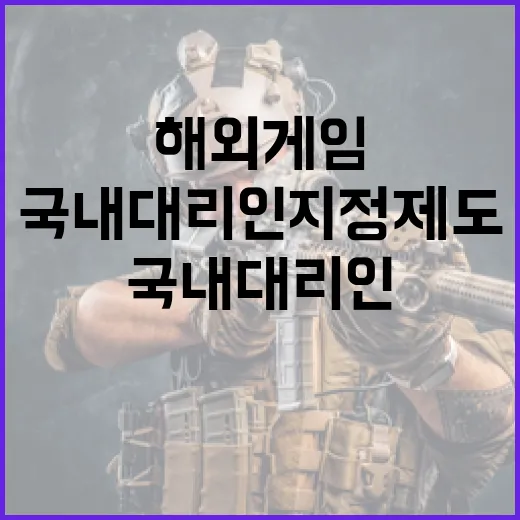 해외게임 국내대리인 지정제도 강화 추진