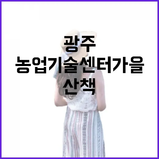 광주농업기술센터 가을꽃길 산책