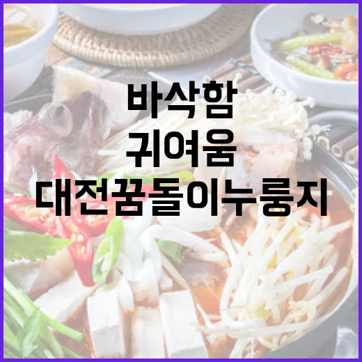 대전 꿈돌이 누룽지, 바삭함과 귀여움의 만남