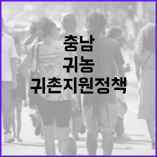 충남 청년 귀농귀촌 지원정책 집중분석