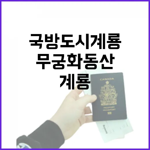 국방 도시 계룡의 무궁화 동산