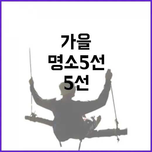 충남 가을 산책 명소 5선
