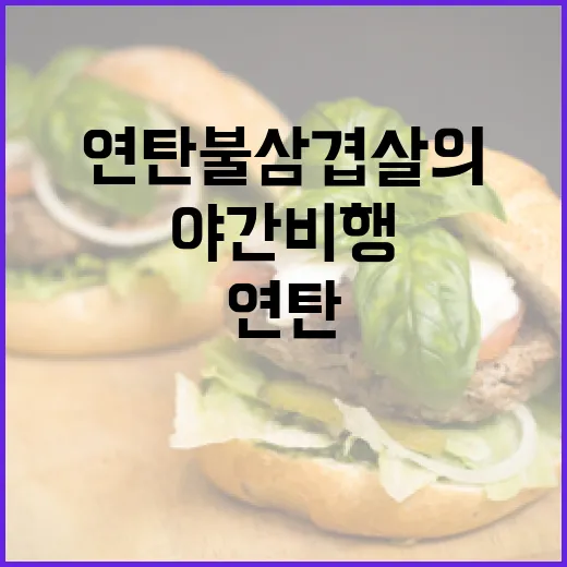 연탄불 삼겹살의 진수, 야간비행