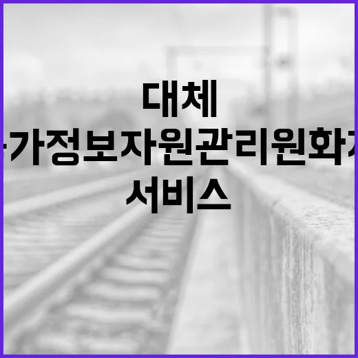 국가정보자원관리원 화재, 대체 서비스 안내