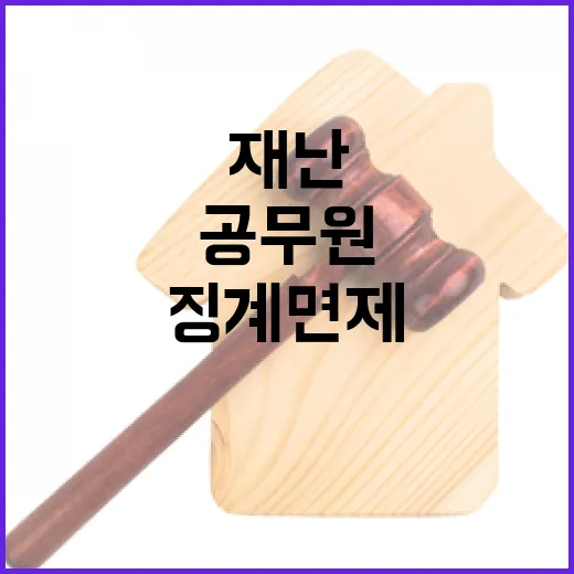 재난 현장 공무원 징계 면제 확대