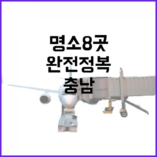 충남 명소 8곳 전망대 완전정복