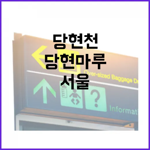 당현천 당현마루, 서울 도심 속 물길 산책 명소 탄생