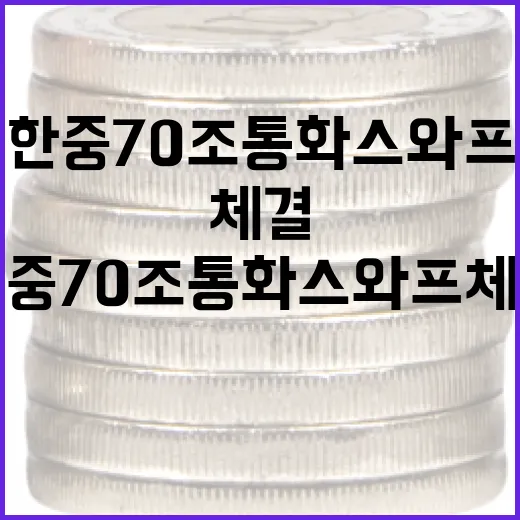 한중 70조 통화스와프 체결, 외환시장 안정 기대