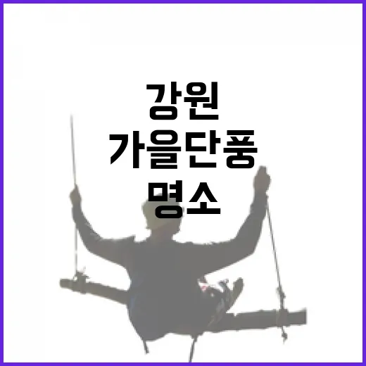 강원 가을 단풍 명산 등산 명소