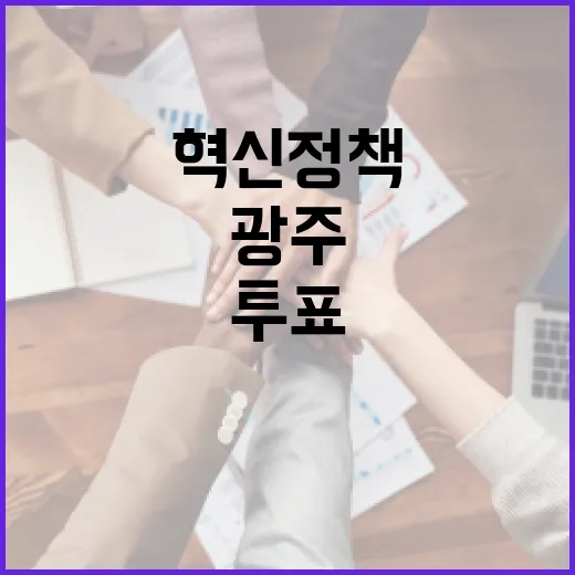 광주 혁신 정책 투표 참여하고 치킨 받자