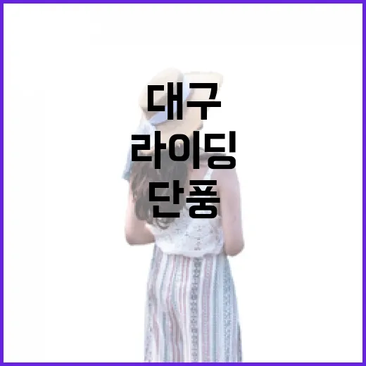 대구 단풍 라이딩 명소 7선