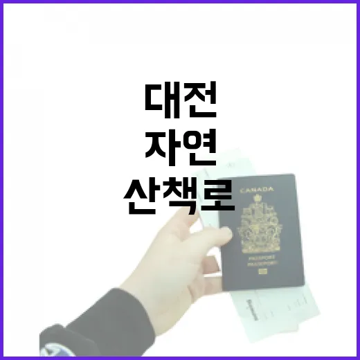 대전 수변 산책로 3선, 자연과 함께 걷는 힐링길