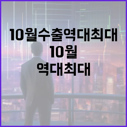 10월 수출 역대 최대, 5개월 연속 증가세