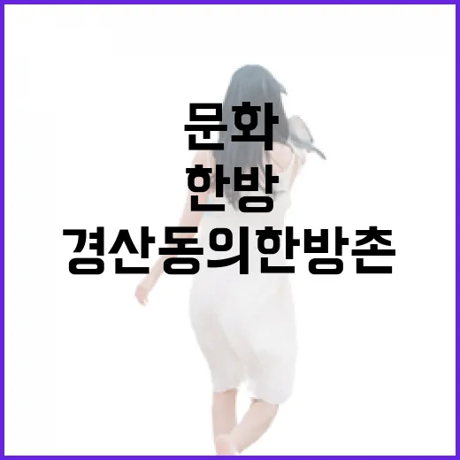 경산동의한방촌에서 만나는 전통 한방문화