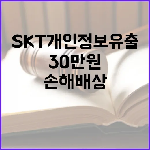 SKT 개인정보 유출, 손해배상 30만원 결정