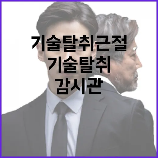 기술보호 감시관 투입, 기술탈취 근절 본격화