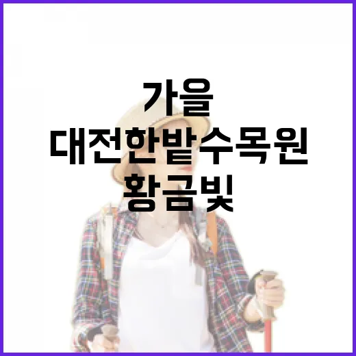 대전 한밭수목원 가을 황금빛 산책길