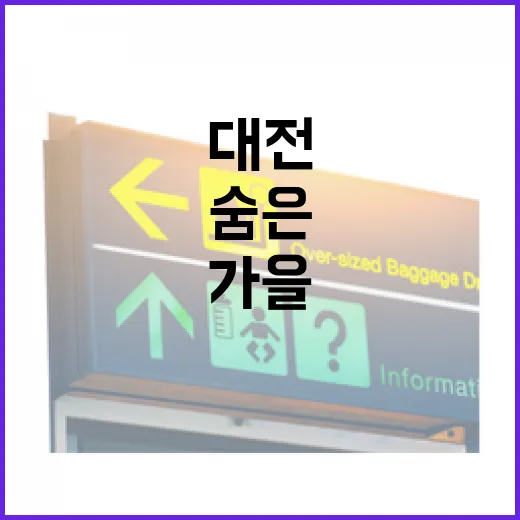 대전 카이스트 단풍길, 가을의 숨은 명소