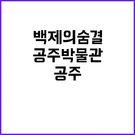 백제의 숨결, 공주…