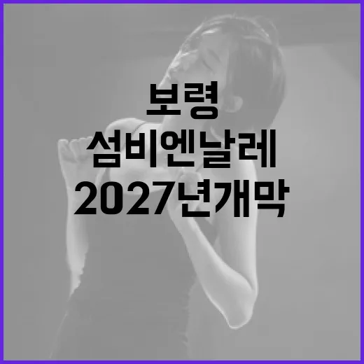 충남 보령서 첫 섬비엔날레 2027년 개막