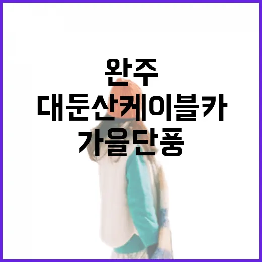 완주 대둔산 케이블카로 만나는 가을 단풍 절경