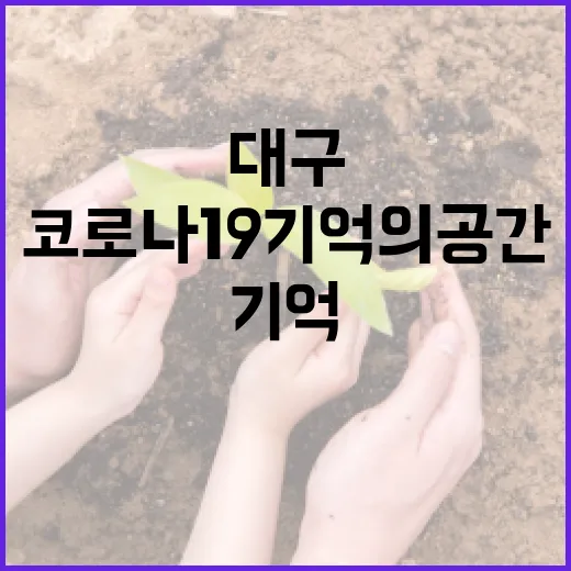 대구 코로나19 기억의공간, 팬데믹 극복의 현장
