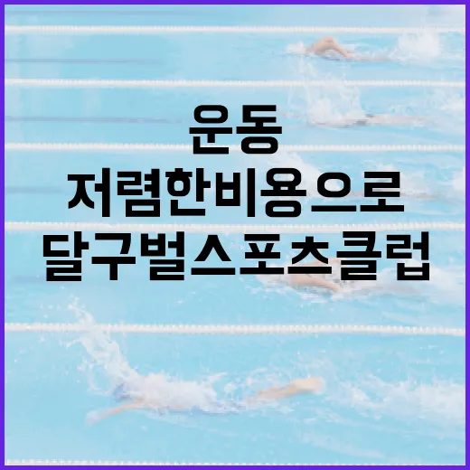 달구벌스포츠클럽, 저렴한 비용으로 즐기는 운동 명소