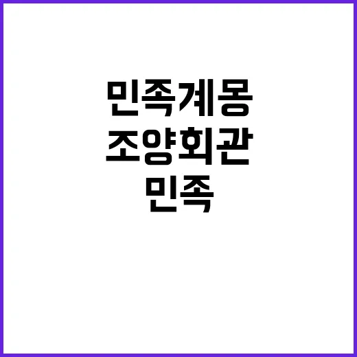 대구 조양회관, 민…