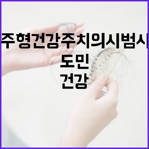 제주형 건강주치의 시범사업 시작, 도민 건강 지킴이 역할