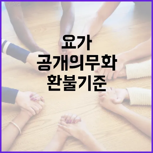 예식장·요가·헬스장 요금·환불 기준 공개 의무화