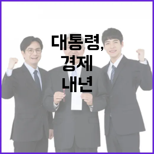 이 대통령, 내년 경제성장 총력전 주문