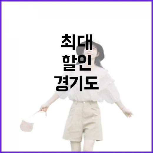 11월 경기도 웰니스 관광 최대 6만 원 할인