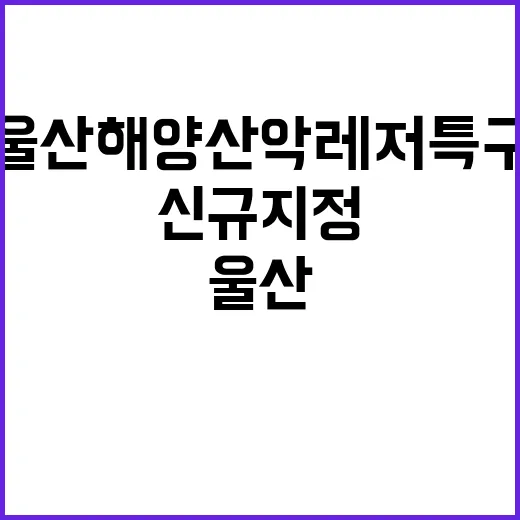 울산 해양산악레저특…