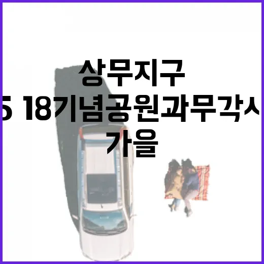 상무지구 가을 산책길, 5·18기념공원과 무각사