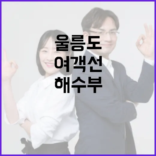 울릉도 여객선 끊김 없도록 해수부 대책 추진