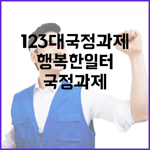 행복한 일터 위한 123대 국정과제