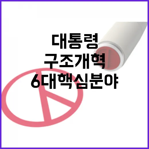 이 대통령 6대 핵심분야 구조개혁 강력 추진